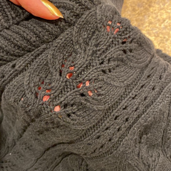 J Jill Black Long Sleeve Sweater With FLAWS Small - Picture 10 of 16